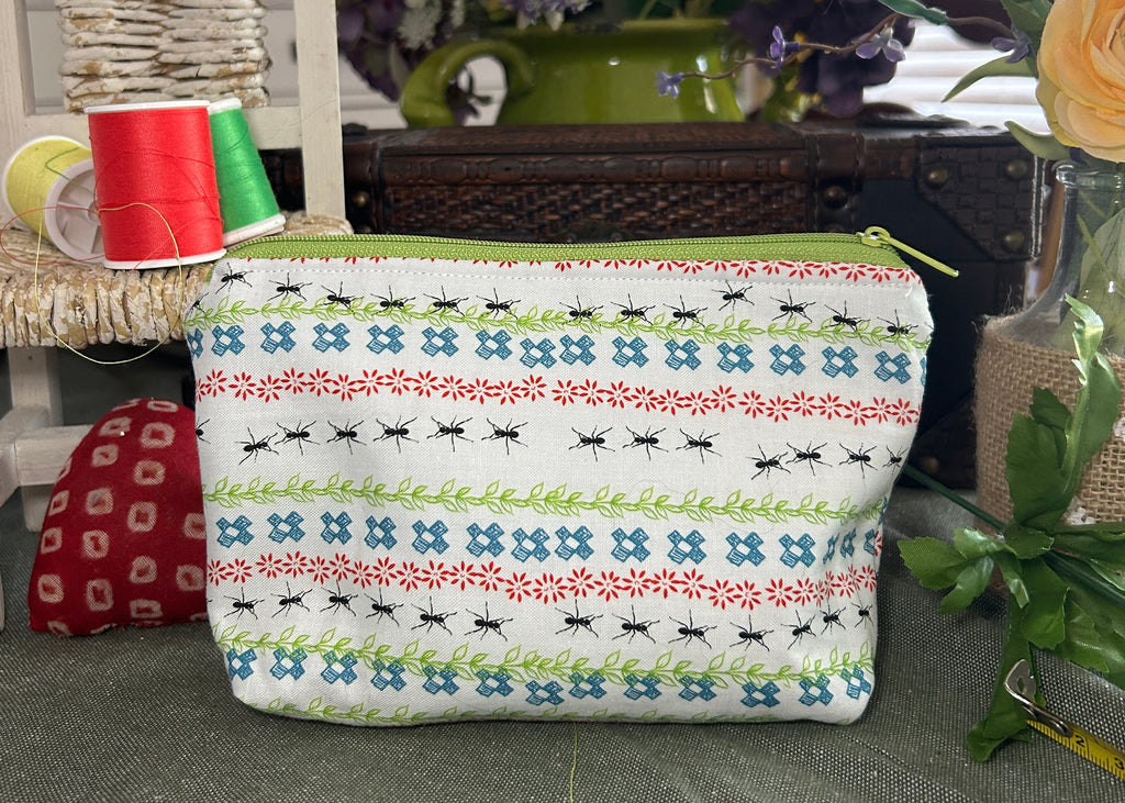 Ants Go Marching Cosmetic Zipper Pouch