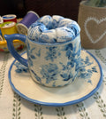 Baby Blue Tiny Tea Cup Pin Cushion