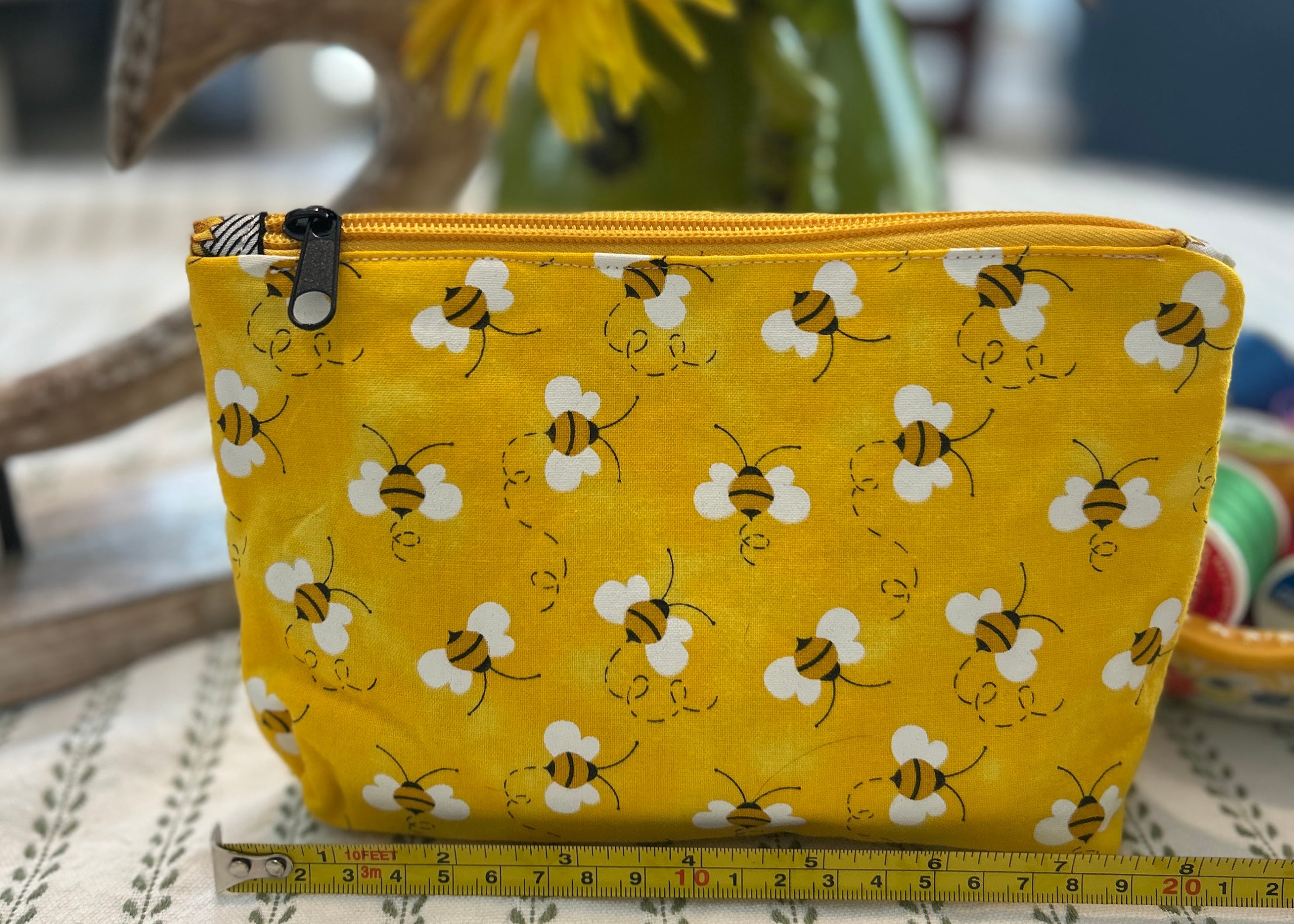Cosmetic Zipper Pouch - Bee Kind to Bumbles