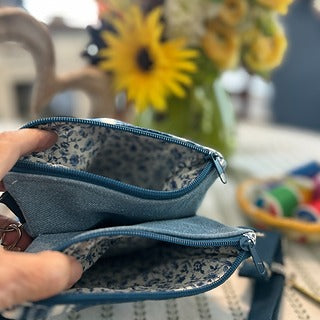 Cross Body Bag - Blue Heart