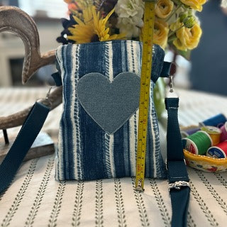Cross Body Bag - Blue Heart