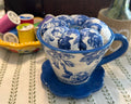 China Blue and White Tea Cup Pin Cushion