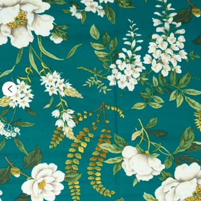 Dark Teal Floral