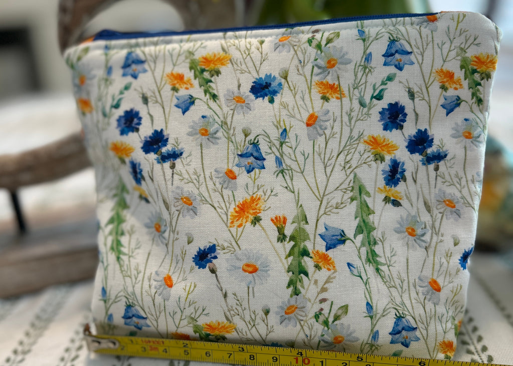 Cosmetic Zipper Pouch - Field of Flowers