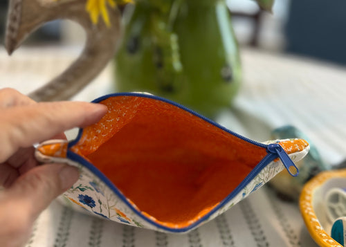 Cosmetic Zipper Pouch - Field of Flowers