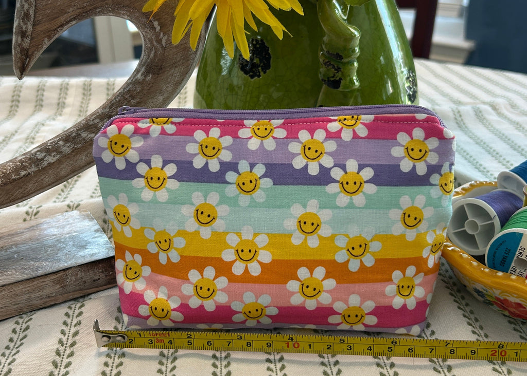Cosmetic Zipper Pouch - Smiling Faces