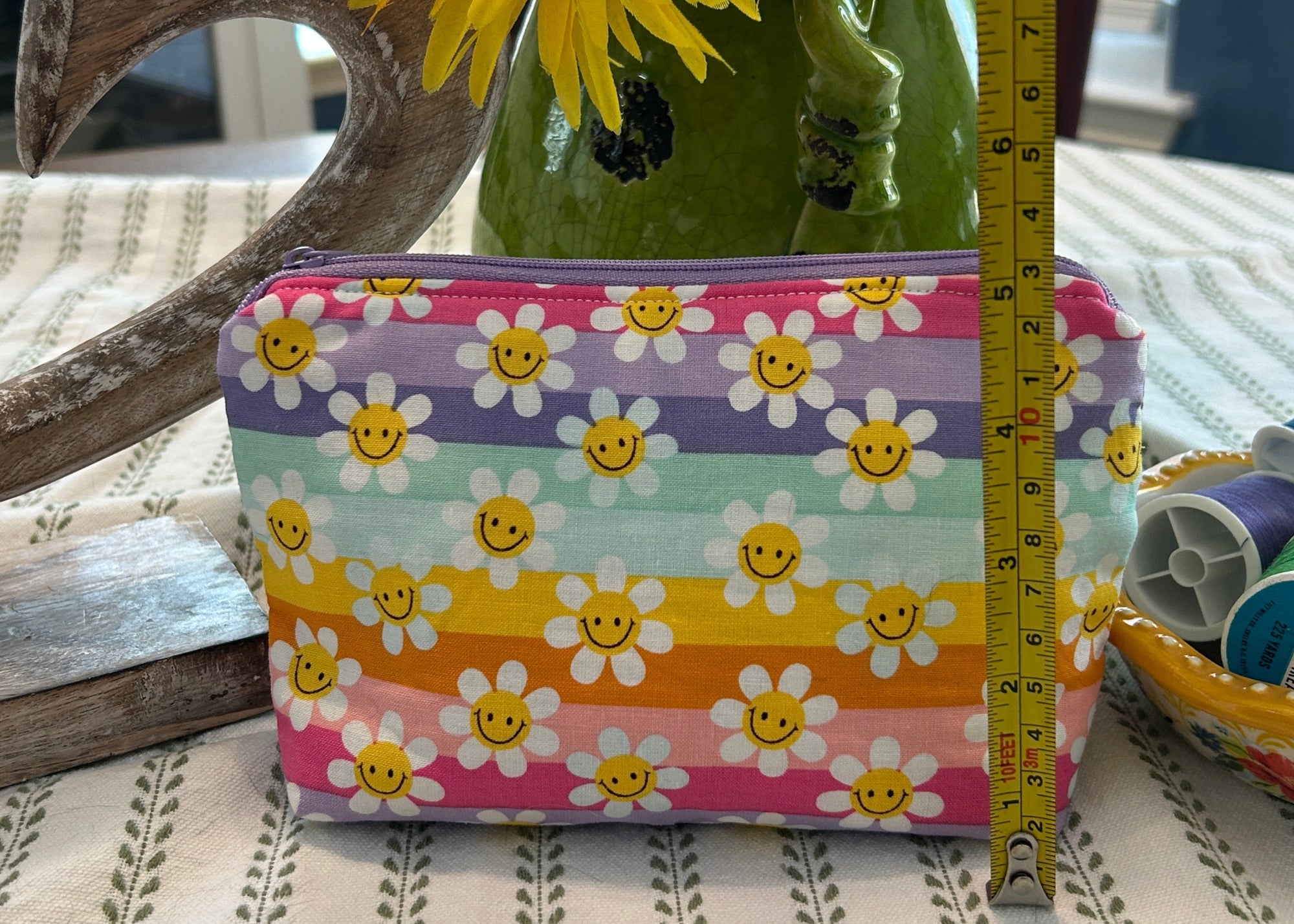 Cosmetic Zipper Pouch - Smiling Faces