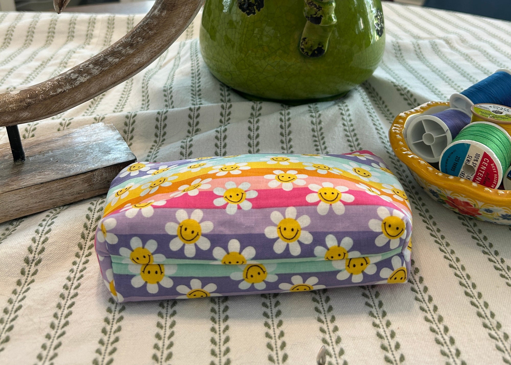 Cosmetic Zipper Pouch - Smiling Faces
