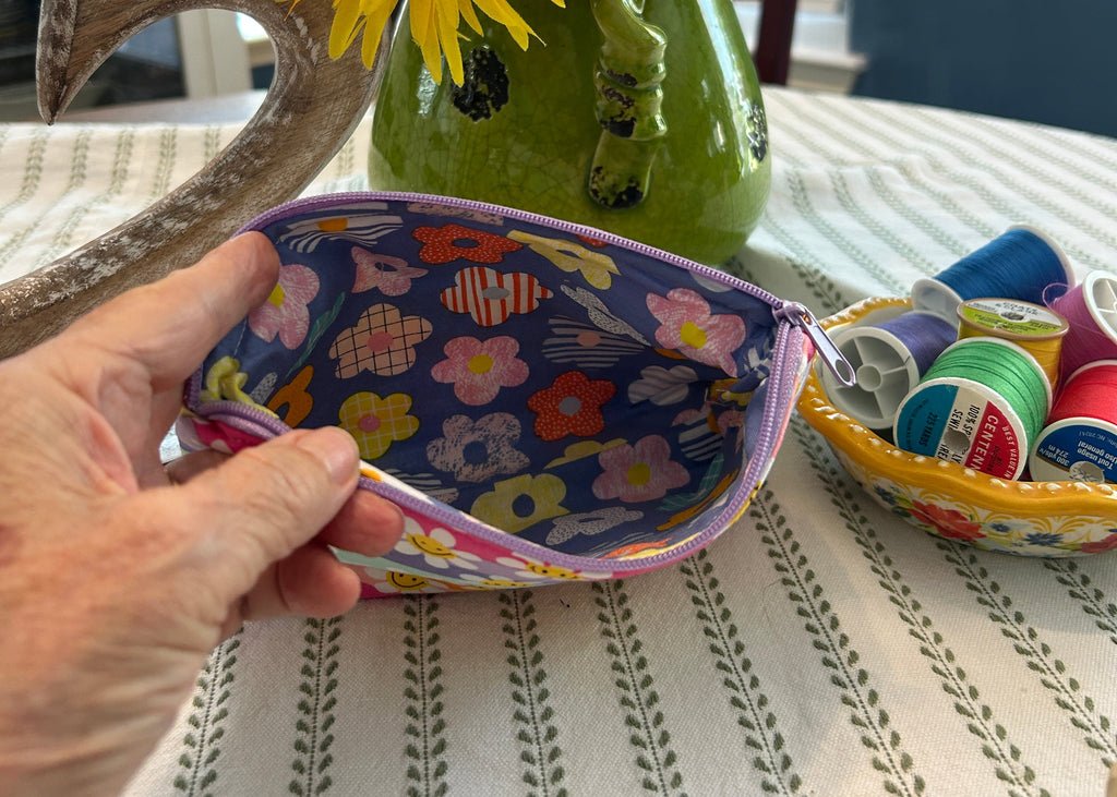 Cosmetic Zipper Pouch - Smiling Faces