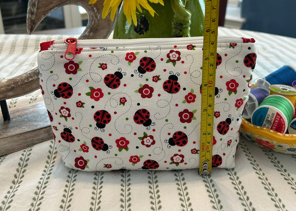 Cosmetic Zipper Pouch - Dancing Lady Bugs