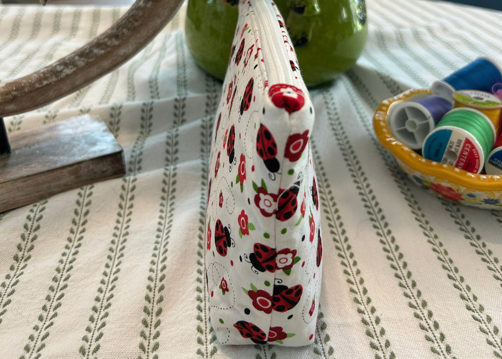 Cosmetic Zipper Pouch - Dancing Lady Bugs