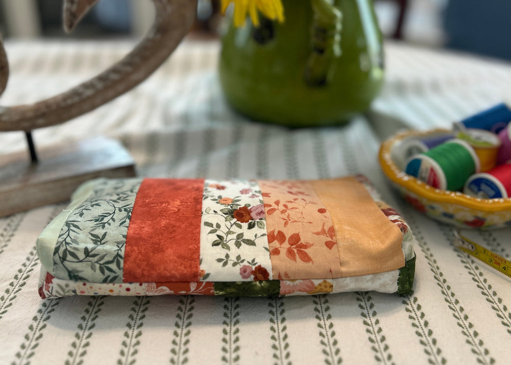 Cosmetic Zipper Pouch - Strips of Scraps