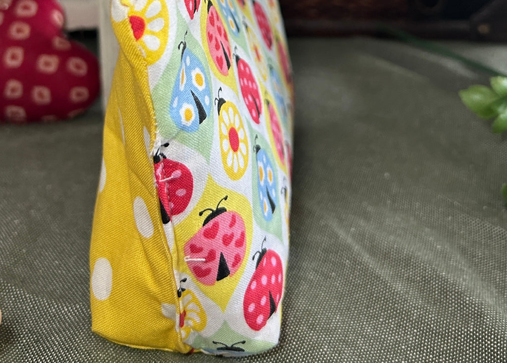 Colorful Lady Bugs Cosmetic Zipper Pouch