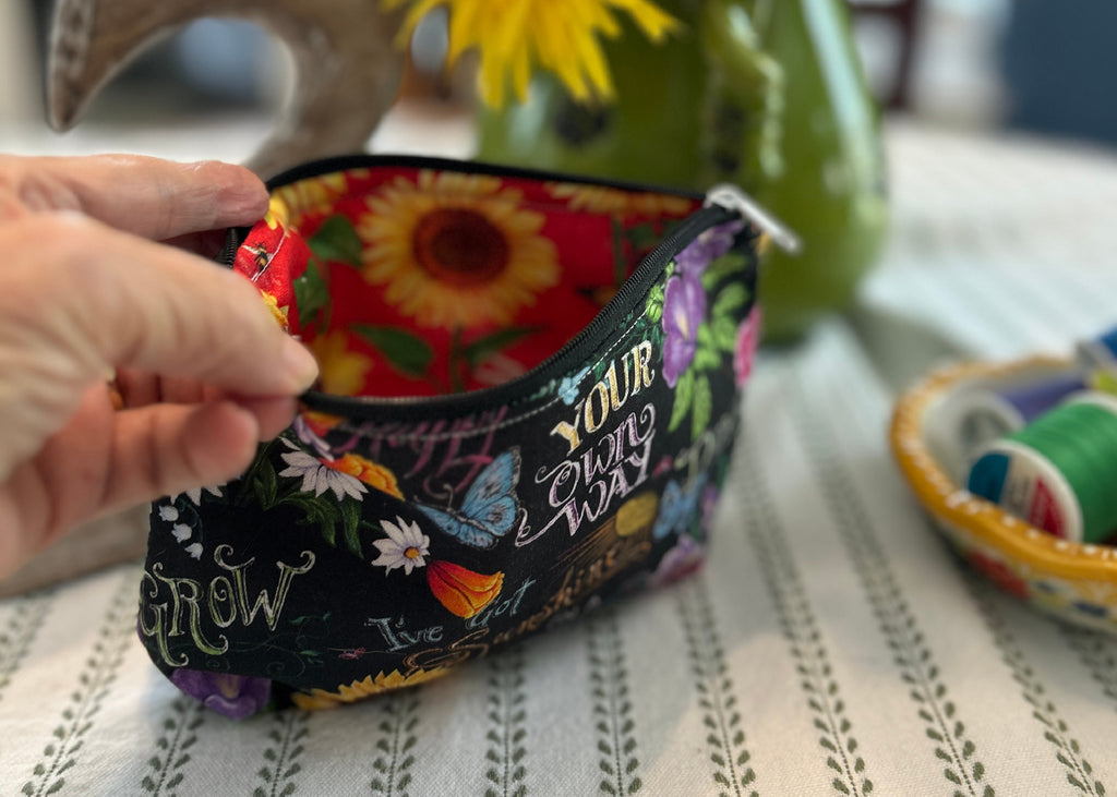 Cosmetic Zipper Pouch - Sunshine on a Cloudy Day