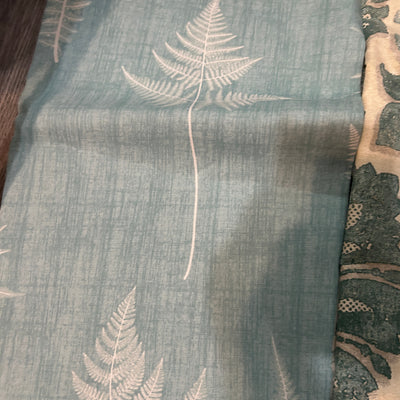 Ferns on Teal