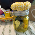 Tiny Yellow Mason Jar Sewing Kit