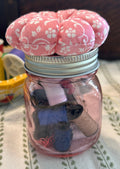 Tiny Pink Mason Jar Sewing Kit