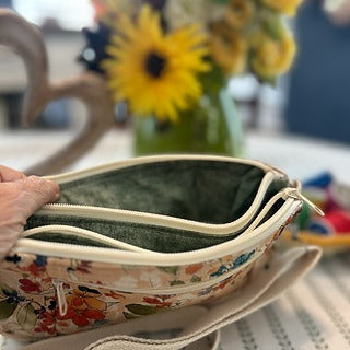 Cross Body Bag - Watercolor Floral