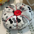 Wristlet Dressmaker Pin Cushion - Black and White